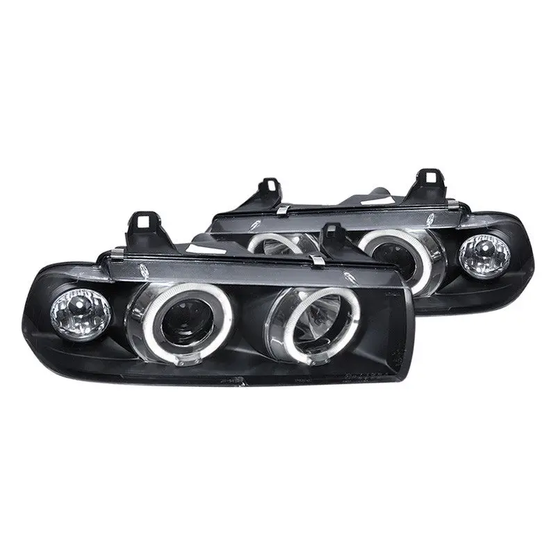 Spec-D 99-05 Bmw 3 Series E36 Projector Headlights 1Pc Matte Black/Clear 1