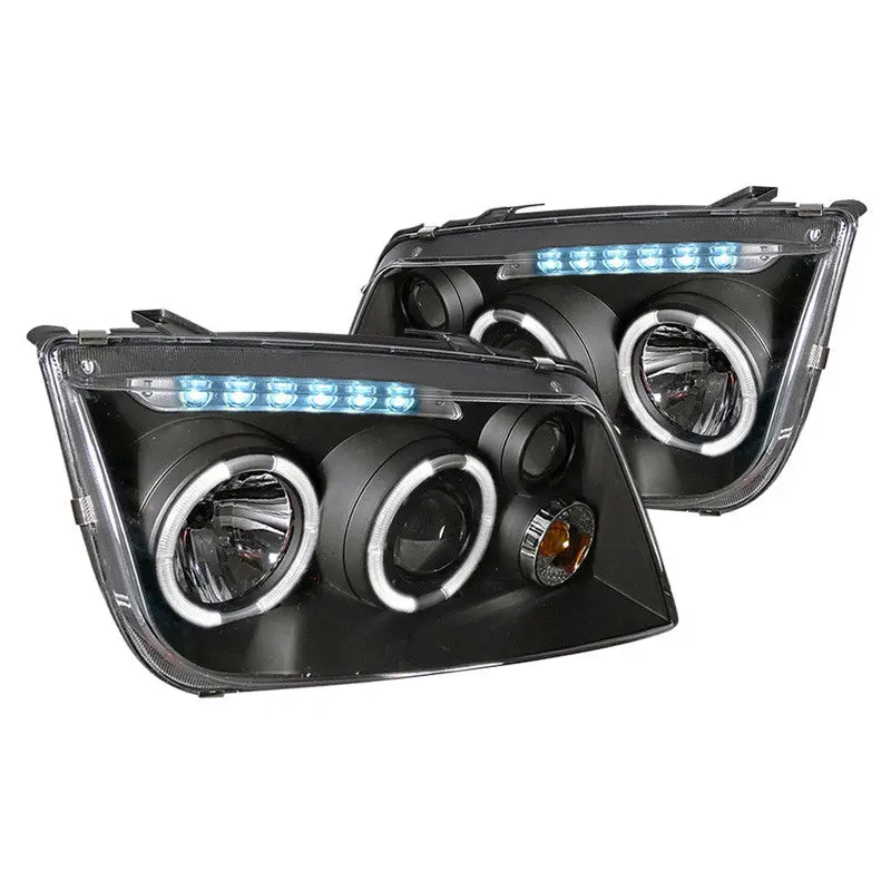Spec-D 99-05 Vw Jetta Projector Headlights Black Fog Lights 1