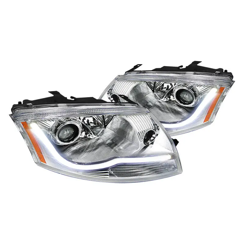 Spec-D 99-06 Audi Tt Headlights Led Bar Projector Chrome/Clear 1
