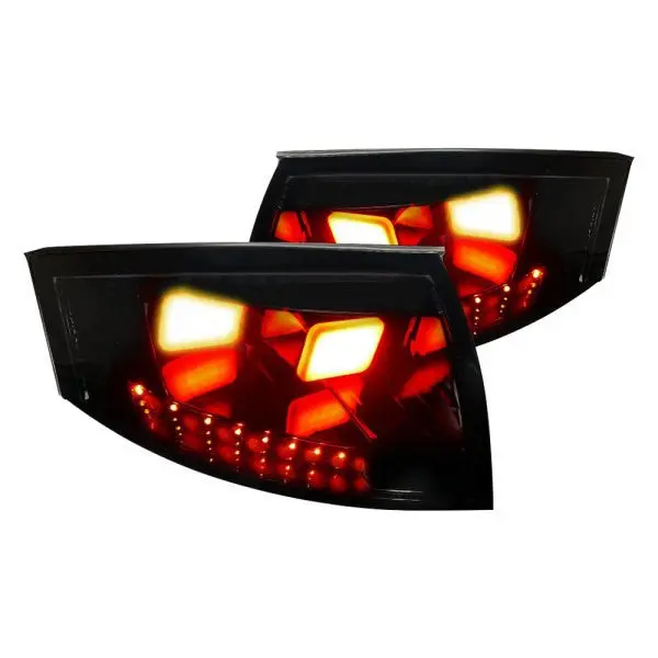 Spec-D 99-06 Audi Tt Led Tail Lights V2 Black Housing Smoked Lens 1