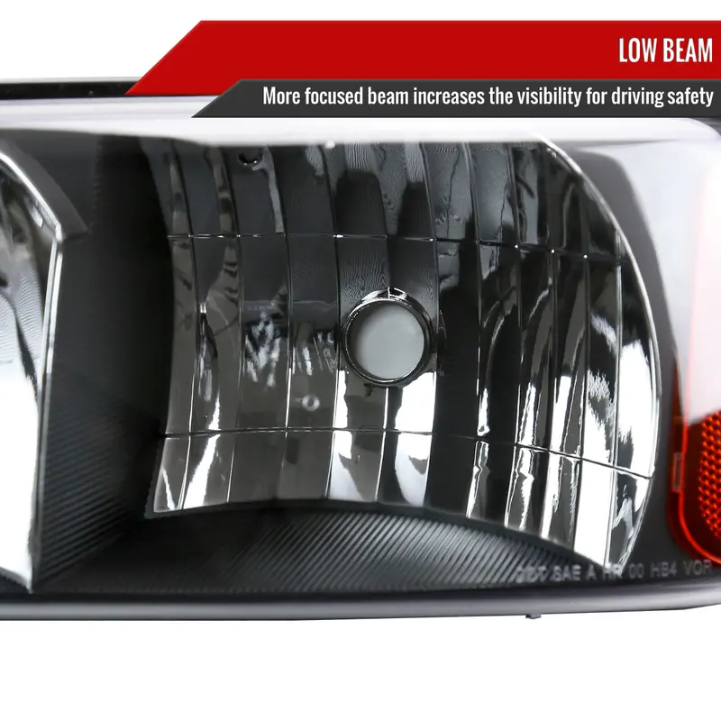 Spec-D 99-06 Gmc Sierra/00-06 Yukon Xl Denali Oem Bumper Lights Black 2