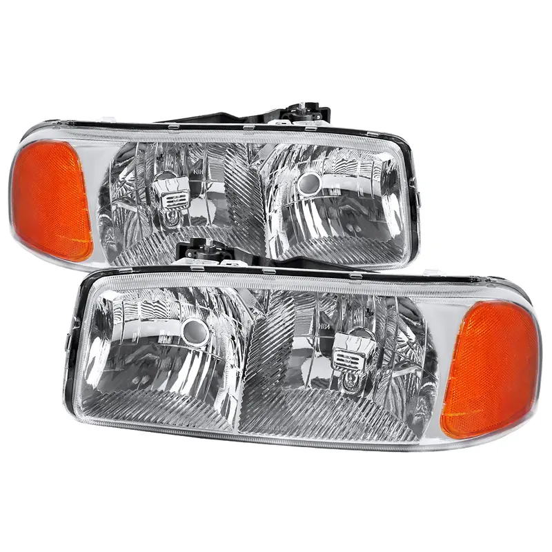 Spec-D 99-06 Gmc Sierra/Yukon Xl Crystal Headlights Chrome 1