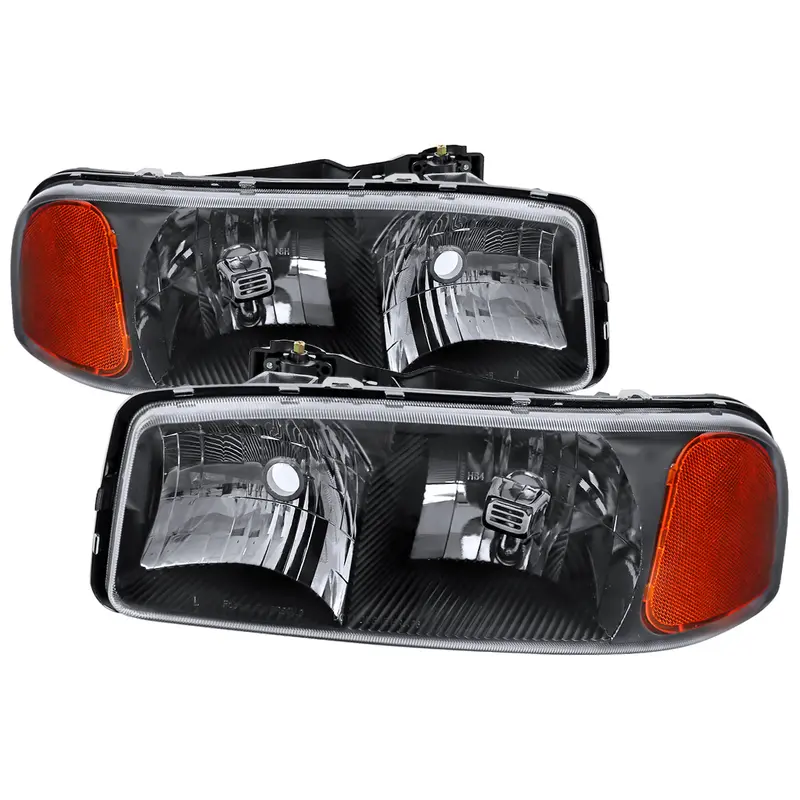 Spec-D 99-06 Gmc Sierra/Yukon/Yukon Xl Crystal Headlights Black 1