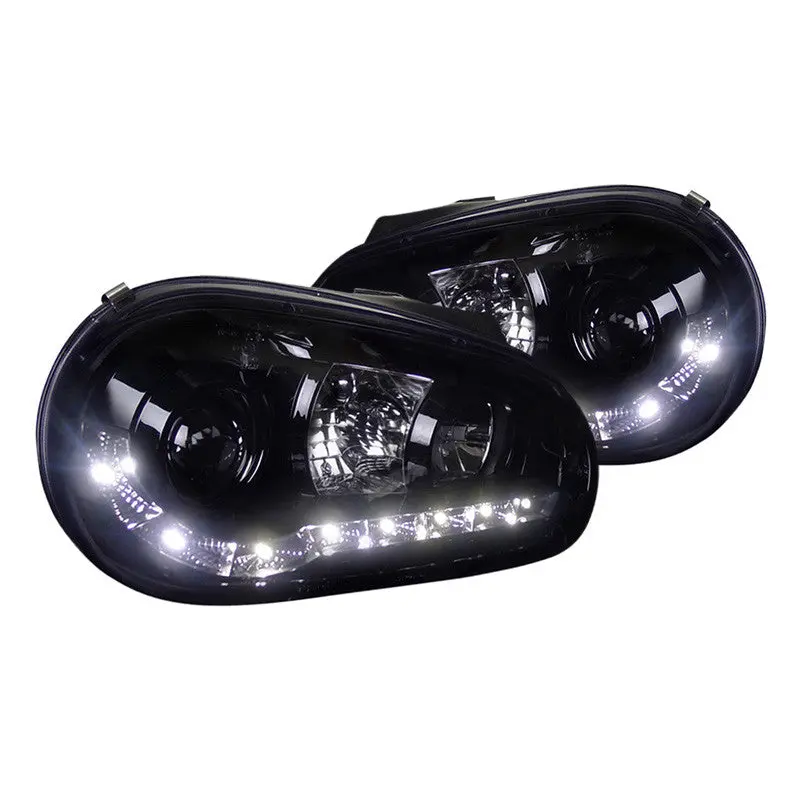 Spec-D 99-06 Golf Gti R32 Cabrio Projector Headlights Smoked 1