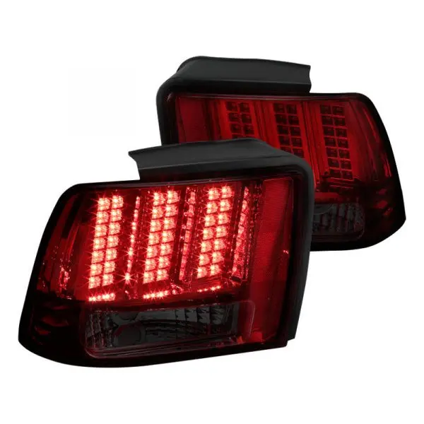 Spec-D 99-06 Mustang Facelift Seq Led Tail Lights Red Smoked 1