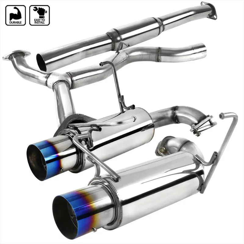 Spec-D Wrx 15+ Sti 08-14 4Dr Burnt Tips Catback Exhaust 1