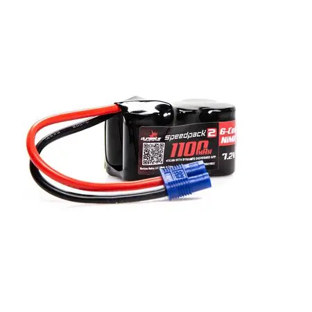 Speedpack2 7.2V 1100Mah 6C Nimh, 3+3, Ec3 1