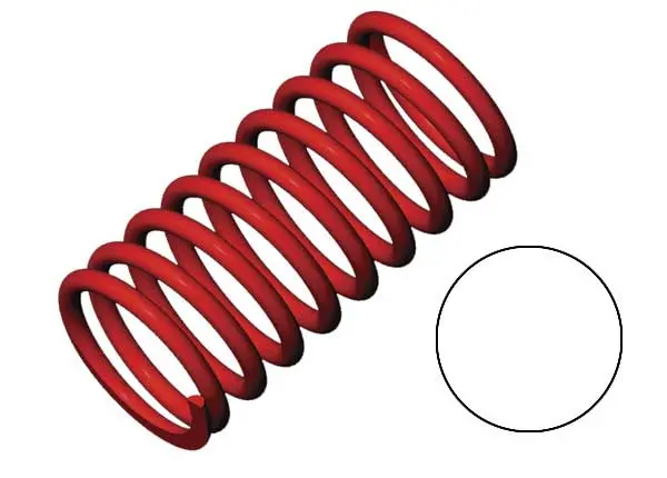 Spring, Shock (Red) (Gtr) (2.9 Rate White) (1 Pair) 1