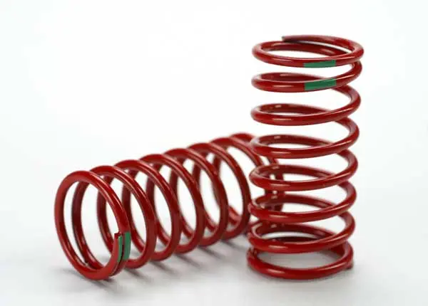 Spring, Shock (Red) (Gtr) (3.5 Rate Green) (1 Pair) 1