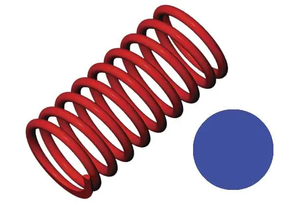 Spring, Shock (Red) (Gtr) (5.9 Rate Blue) (Std. Rear 120Mm) (1 Pair) 1