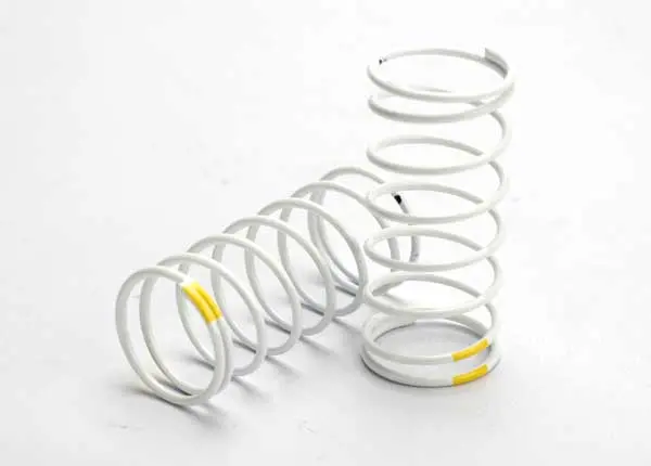 Spring, Shock (White) (Gtr) (Front 0.7 Yellow) (1 Pair) 1