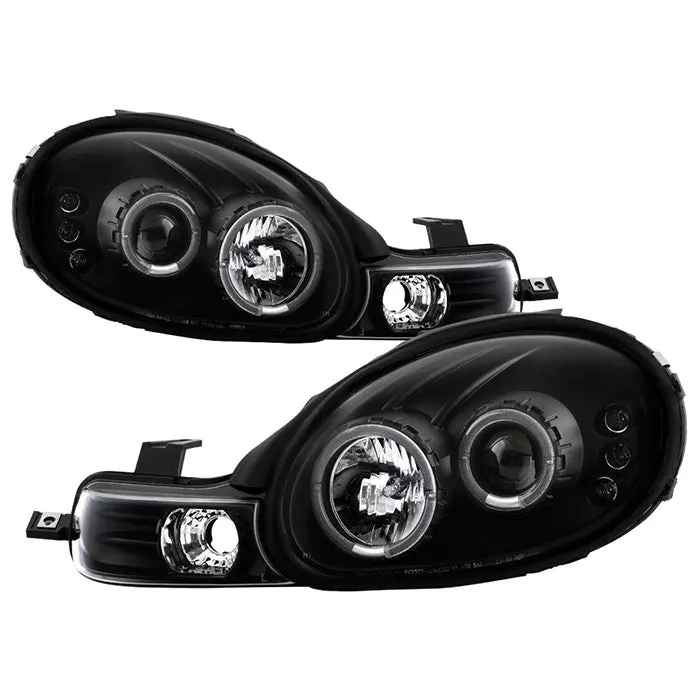 Spyder 00-02 Dodge Neon Projector Headlights Black 1