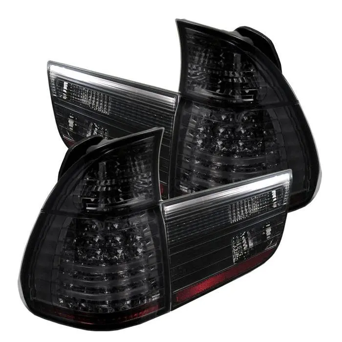 Spyder 00-06 Bmw X5 E53 Led Tail Lights 4Pc Smoked 1