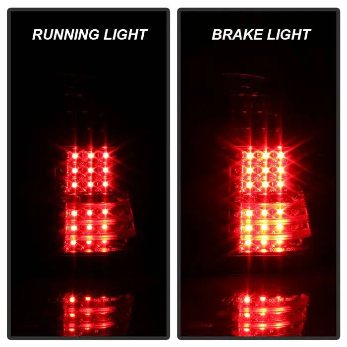 Spyder 00-06 Bmw X5 E53 Led Tail Lights Black 4Pcs 2