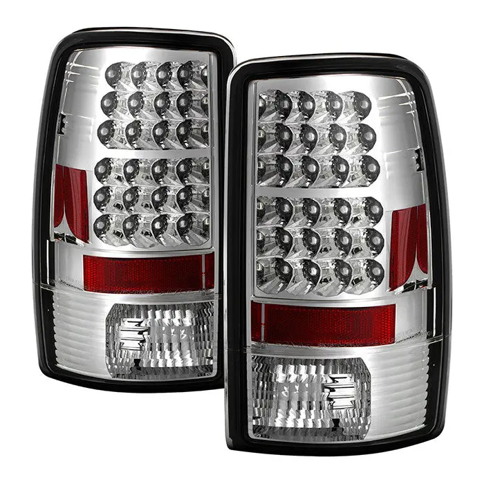 Spyder 00-06 Chevy Suburban Tahoe 1500 2500 Led Tail Lights Chrome 1
