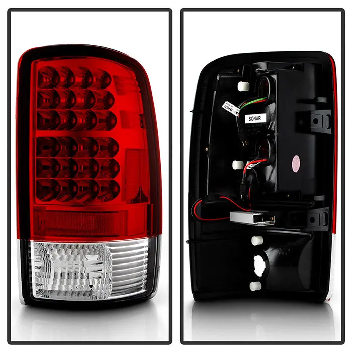 Spyder 00-06 Chevy Suburban Tahoe 1500 2500 Led Tail Lights Red 2