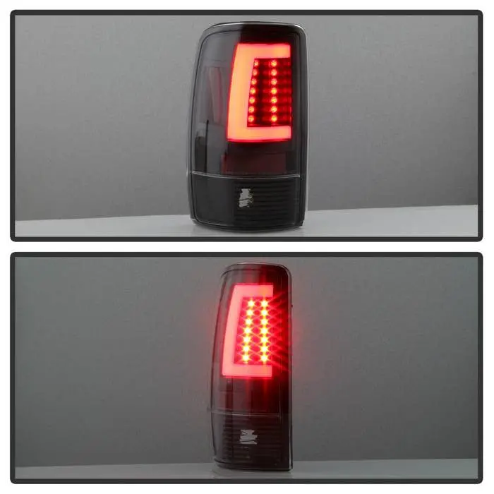 Spyder 01-06 Gmc Yukon Denali Xl V2 Tail Lights Led Bar Black 2