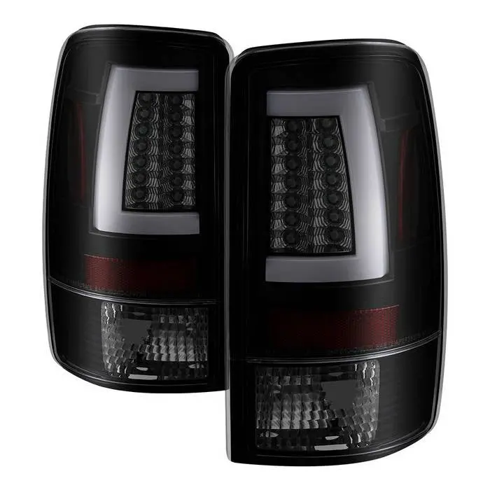 Spyder 01-06 Gmc Yukon Denali Xl V2 Tail Lights Led Bar Smoked 1