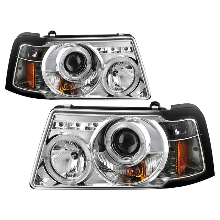 Spyder 01-11 Ford Ranger 1Pc Projector Headlights Chrome 1