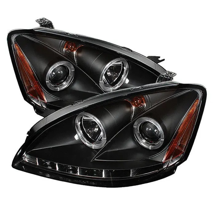 Spyder 02-04 Nissan Altima Projector Headlights Black 1