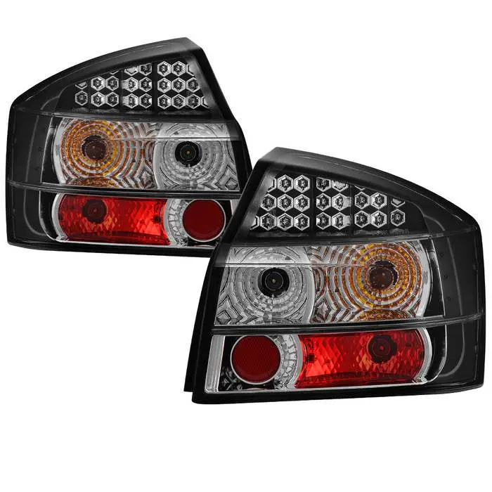 Spyder 02-05 Audi A4 Led Tail Lights Black 1