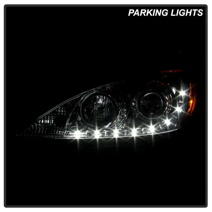 Spyder 02–06 Toyota Camry Projector Headlights Led Drl Chrome 2