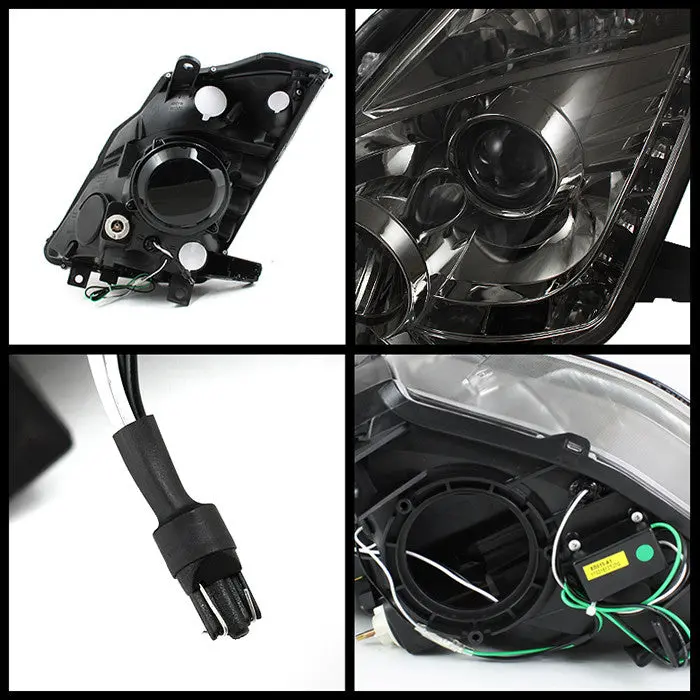 Spyder 03-05 Nissan 350Z Projector Headlights Smoked 2