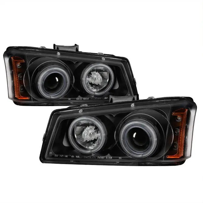 Spyder 03-06 Chevy Silverado Projector Headlights Ccfl Black 1