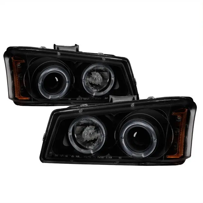 Spyder 03-06 Chevy Silverado Projector Headlights Led Black Smoked 1
