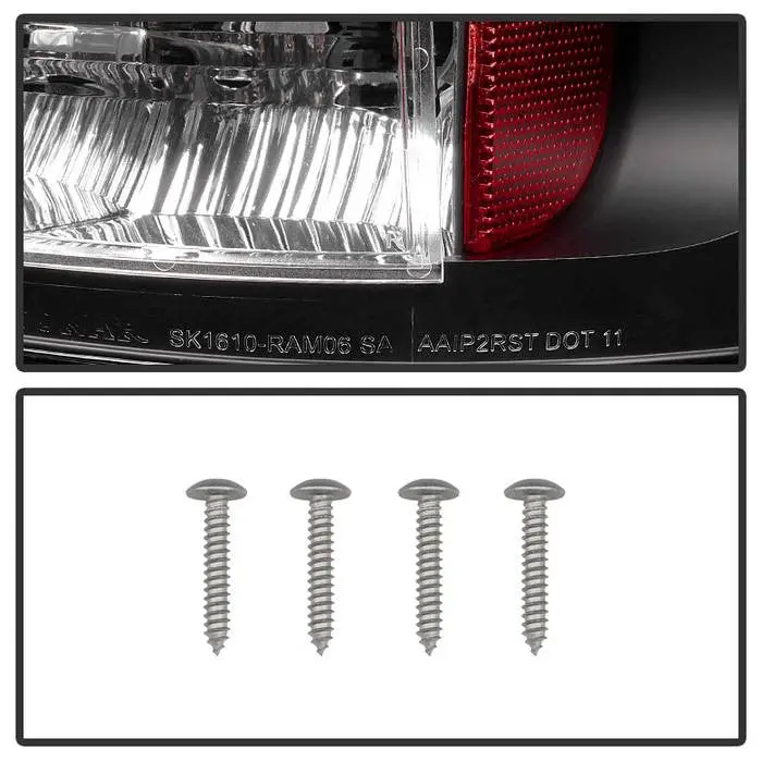 Spyder 03-06 Dodge Ram 1500 2500 3500 Led Tail Lights Black 2