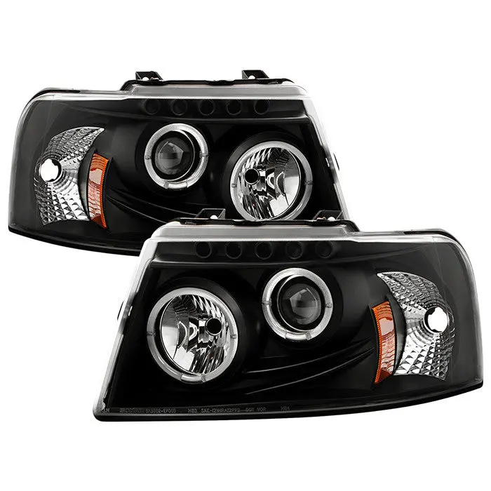 Spyder 03-06 Ford Expedition Projector Headlights Black 1