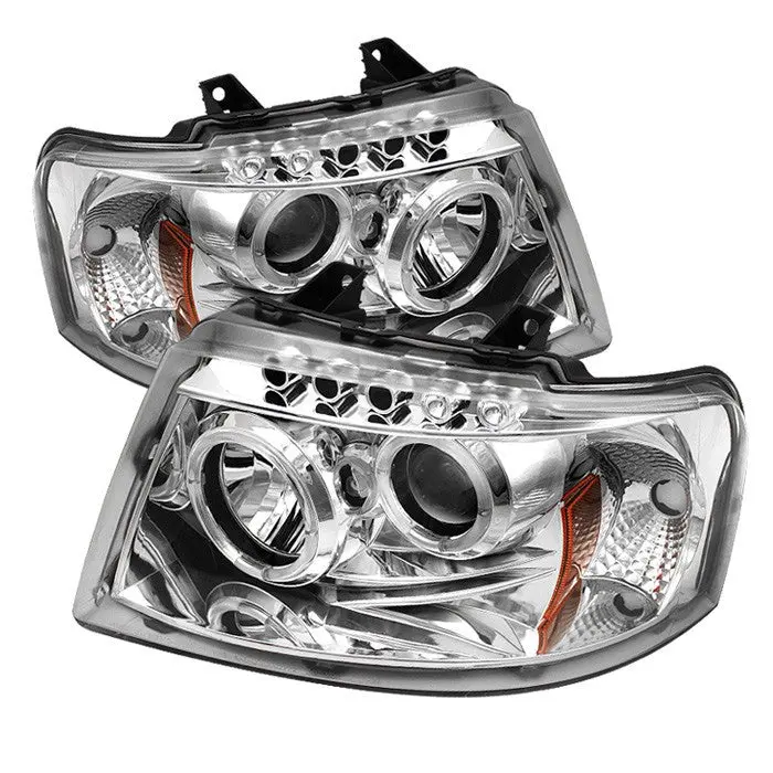 Spyder 03-06 Ford Expedition Projector Headlights Chrome 1