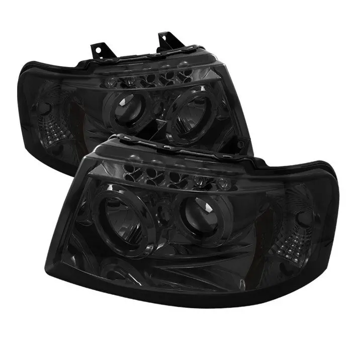 Spyder 03-06 Ford Expedition Projector Headlights Smoked 1