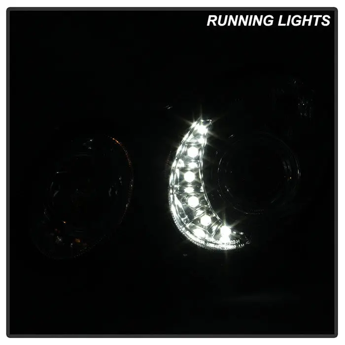 Spyder 03-06 Mercedes E-Class Projector Headlights Led Drl Chrome 2