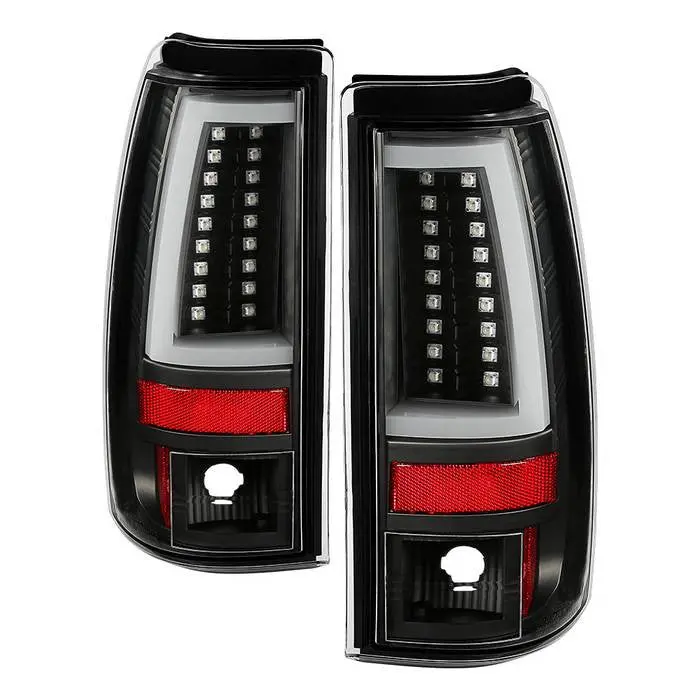 Spyder 03-06 Silverado 1500 2500 07 Classic Led Tail Lights All Black 1
