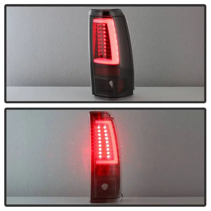 Spyder 03-06 Silverado 1500 2500 07 Classic Led Tail Lights All Black 2