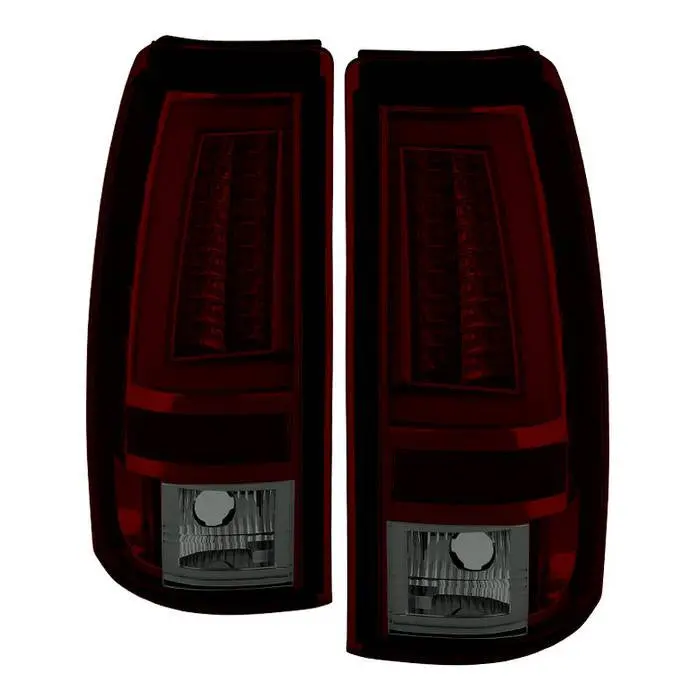 Spyder 03-06 Silverado 1500 2500 07 Classic Led Tail Lights V2 Red Sm 1