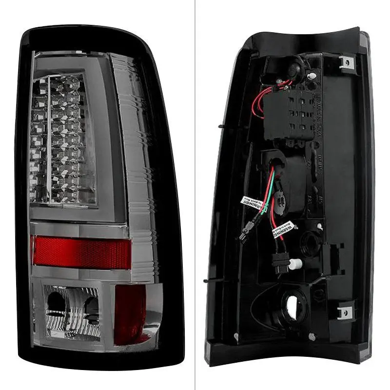 Spyder 03-06 Silverado 1500 2500 07 Classic Led Tail Lights V2 Smoked 2