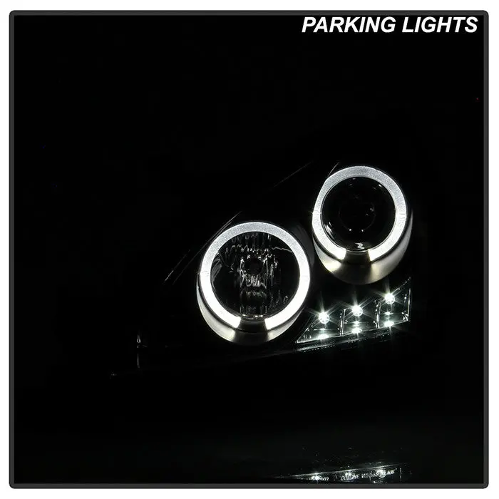 Spyder 03-07 Honda Accord Projector Headlights Led Black 2