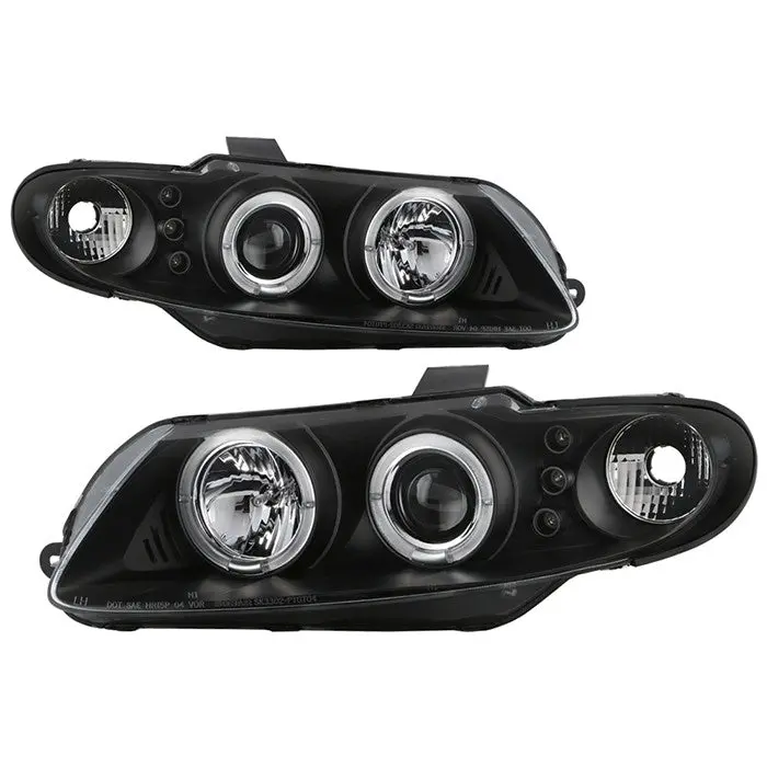 Spyder 04-06 Pontiac Gto Halo Projector Headlights Black 1