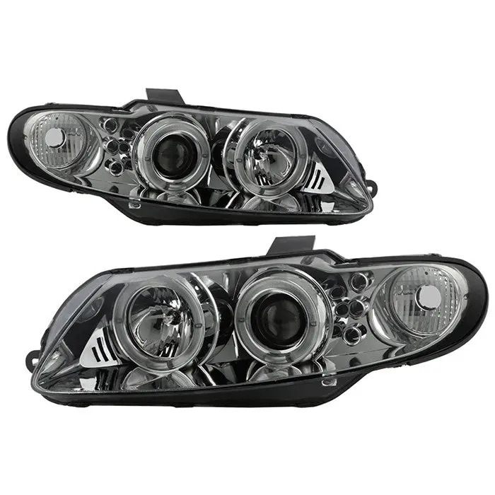 Spyder 04-06 Pontiac Gto Halo Projector Headlights Smoked 1