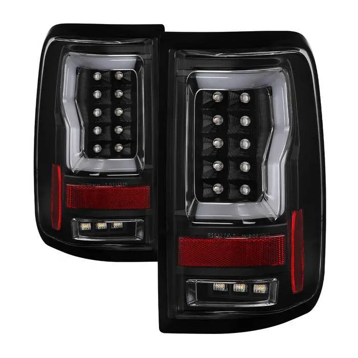 Spyder 04-08 Ford F-150 Styleside Tail Lights Led Bar V2 Black 1
