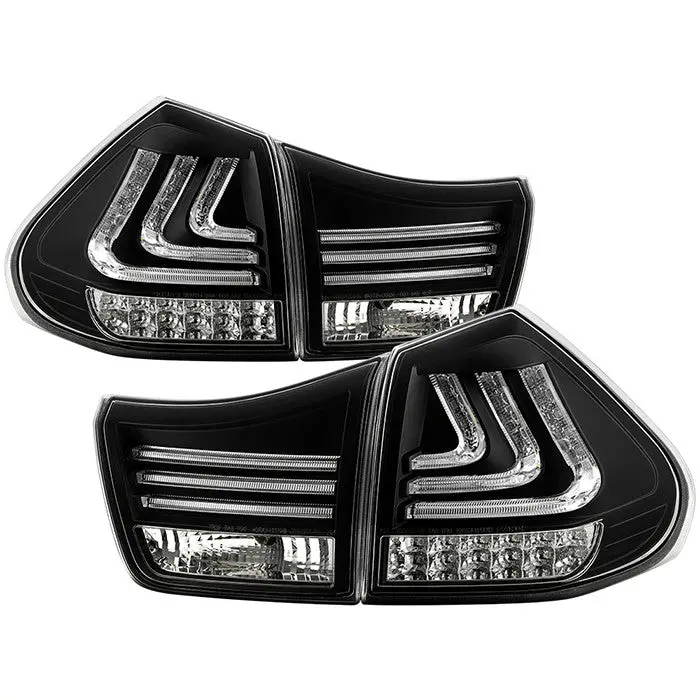 Spyder 04-09 Lexus Rx330 Rx350 Led Tail Lights Black 1
