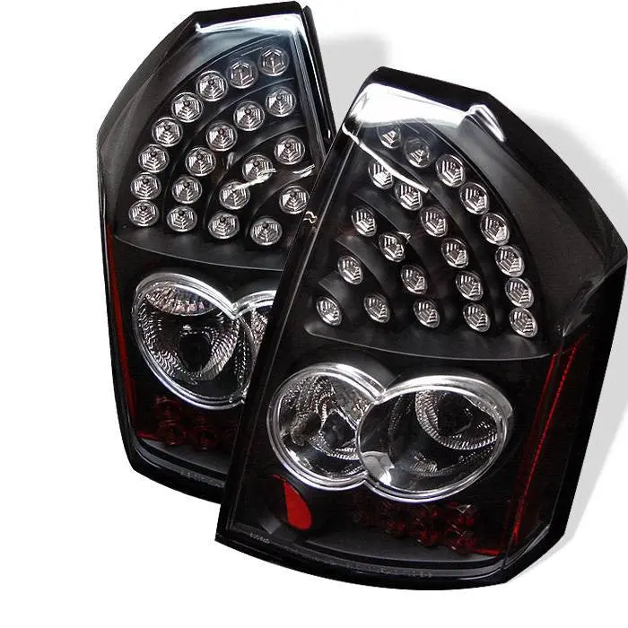 Spyder 05-07 Chrysler 300C Led Tail Lights Black 1