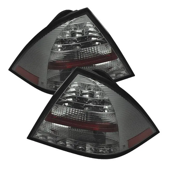 Spyder 05-07 Mercedes C-Class W203 4Dr Led Tail Lights Smoked 1