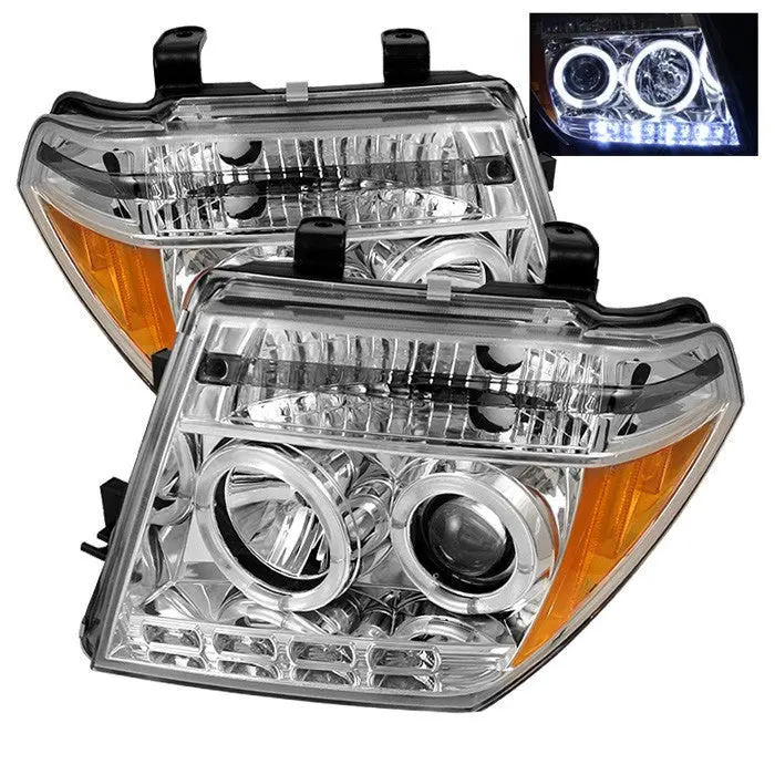 Spyder 05-07 Nissan Frontier/Pathfinder Projector Headlights Chrome 1