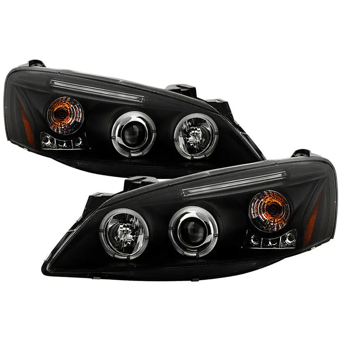 Spyder 05-08 Pontiac G6 2/4Dr Halo Projector Headlights Black 1