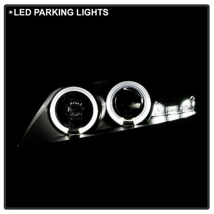 Spyder 05-08 Pontiac G6 2/4Dr Halo Projector Headlights Black 2