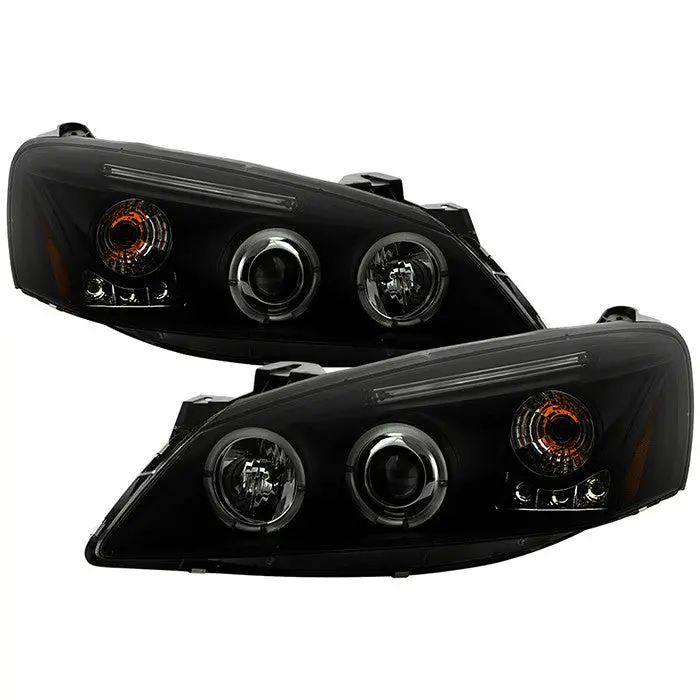 Spyder 05-08 Pontiac G6 2/4Dr Halo Projector Headlights Black Smoked 1