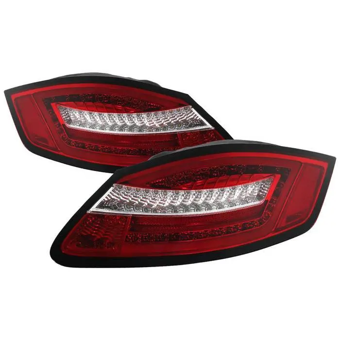 Spyder 05-08 Porsche 987 Cayman Boxster Led Tail Lights Red Clear 1